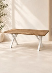 Stewehome Τραπέζι από MDF 80x140 Καρυδί 80x140 cm