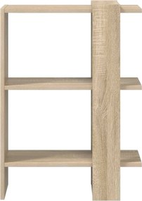 vidaXL Ράφι Βιβλίων Δρύς Sonoma 52 x 25 x 71,5 εκ Επεξεργασμένο ξύλο
