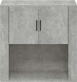 vidaXL Ντουλάπι Τοίχου Γκρι Σκυρ. 80x33x80 εκ. Επεξεργασμένο Ξύλο