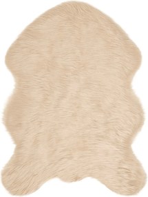 vidaXL Χαλί από τεχνητό πρόβειο δέρμα TAFALLA Μπεζ 80 x 120 cm