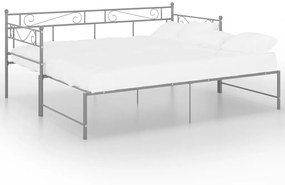 Πλαίσιο για Καναπέ - Κρεβάτι Γκρι 90 x 200 εκ. Μεταλλικό - Γκρι