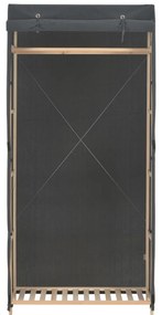 vidaXL Ντουλάπα Γκρι 79 x 40 x 170 εκ. Υφασμάτινη