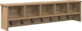 vidaXL Τοίχου Κρεμάστρα Artisan Oak 100 x 16 x 26 εκ