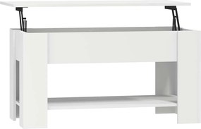 vidaXL Τραπεζάκι Σαλονιού Λευκό 101 x 49 x 52 εκ. Επεξεργασμένο Ξύλο