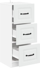 vidaXL Ντουλάπι με Συρτάρια Λευκό 33 x 34,5 x 87 εκ.