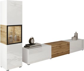 Σύνθεση σαλονιού Berlin I-Λευκό - Φυσικό