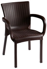 Πολυθρόνα Festive 253-000044 60x60x82cm Dark Brown