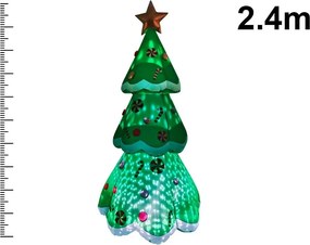ΕΟΡΤΑΣΤΙΚΉ ΔΙΑΚΌΣΜΗΣΗ ΜΕΓΆΛΟΥ ΜΕΓΈΘΟΥΣ INFLATABLE XMAS TREE LED 240CM