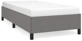 vidaXL Σκελετός Κρεβατιού Χωρίς Στρώμα Σκ. Γκρι 80x200 εκ. Υφασμάτινο