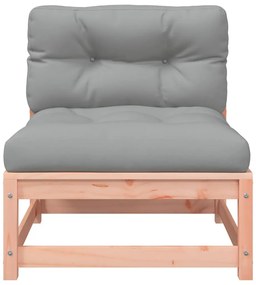 vidaXL Καναπέδες Κήπου Χωρίς Μπράτσα 2Τεμ Μασίφ Ψευδοτσούγκα+Μαξιλάρια