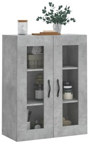 vidaXL Ντουλάπι Επιτοίχιο Γκρι Σκυροδεμ. 69,5x34x90 εκ. Επεξεργ. Ξύλο