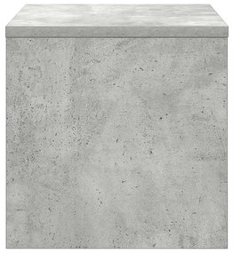 vidaXL Κομοδίνο Γκρι του Σκυροδέματος 40 x 30 x 30 εκ. από Επεξ. Ξύλο