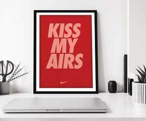 Ξύλινο Κάδρο Kiss My Airs_ Red 30X40cm SNK131