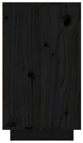 vidaXL Κάβα Κρασιών Μαύρη 23x34x61 εκ. από Μασίφ Ξύλο Πεύκου