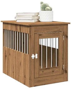 vidaXL Έπιπλα κλουβιού σκύλου Artisan Oak Κατασκευασμένο ξύλο
