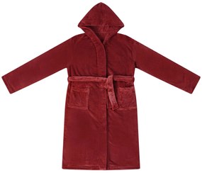 vidaXL Φόρμα Μπάνιου Με Κουκούλα Βεραμάν Κόκκινο s Φανέλα
