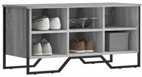 vidaXL Παπουτσοθήκη Γκρι Sonoma 90x38x45,5 εκ. από Επεξεργ. Ξύλο