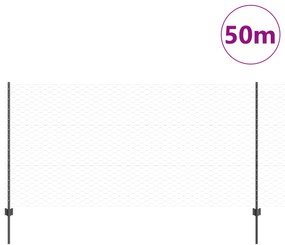 vidaXL Φράχτες  22 τεμ U-Channel Γκρι 120 εκ Χάλυβας