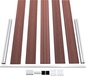 vidaXL Πάνελ Περίφραξης Καφέ 699 x 106 εκ. από WPC