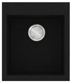 Νεροχύτης Κουζίνας 40x50cm Ένθετος ερμάριο 45cm Γρανίτης Sanitec 813-33-Nero