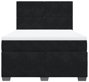 ΚΡΕΒΑΤΙ BOXSPRING ΜΕ ΣΤΡΩΜΑ ΜΑΥΡΟ 140X190 ΕΚ. ΒΕΛΟΥΔΙΝΟ 3290902