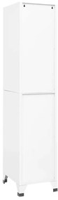 vidaXL Φοριαμός Λευκός 38 x 45 x 180 εκ. Ατσάλινος