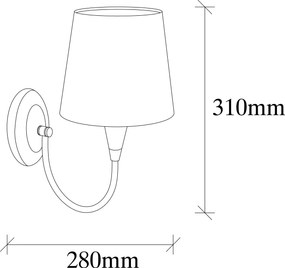 Wall Lamp Pardo - 3031 Antique