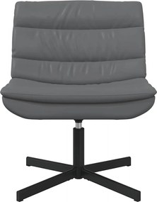vidaXL Περιστρεφόμενη καρέκλα Γκρι 63 x 75 x 76 εκ Τεχνητό Δέρμα