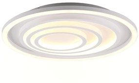 Kagawa Μοντέρνα Μεταλλική Πλαφονιέρα Οροφής με Ενσωματωμένο LED σε Λευκό χρώμα 50cm Trio Lighting 625815031