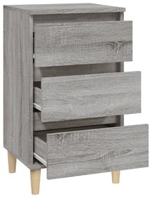 vidaXL Κομοδίνο Γκρι Sonoma 40x35x70 εκ. από Επεξεργασμένο Ξύλο