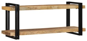 Ράφι τοίχου 110x33x45 cm Στερεό ακατέργαστο ξύλο Mango - Καφέ