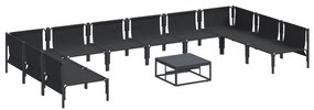vidaXL Σετ Καναπέ Κήπου 11 pcs Ανθρακί Ατσάλι