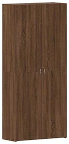 vidaXL Ντουλάπα Παπουτσιών Καφέ 80 x 35.5 x 180 εκ Επεξεργασμένο ξύλο