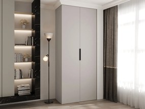 Ντουλάπα Como IV-Cashmere - Μαύρο-Μήκος: 100εκ