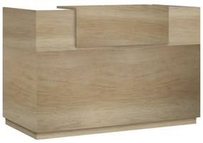 Γραφείο reception Lotus  σε χρώμα φυσικό 180x70x110εκ