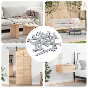 vidaXL Βίδα 12 pcs Ασημί M6 x 60 χιλ. Ατσάλι