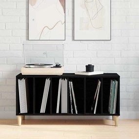 vidaXL Ντουλάπι Δίσκων Μαύρο Δρυς 100x38x48 εκ Επεξεργασμένο Ξύλο