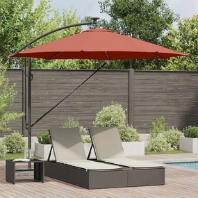 vidaXL Ομπρέλα ηλίου 294 x 294 x 248 cm Πολυεστέρας και Αλουμίνιο