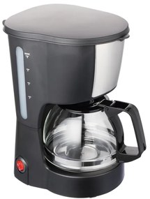 Καφετιέρα Rosberg R51170F, 600W, 600 ml, Γυάλινη κανάτα, Πλαστικό φίλτρο, Μαύρο