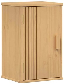 vidaXL Ντουλάπι Μπάνιου με ράφι Καφέ 35 x 30 x 55 cm Μασίφ ξύλο πεύκου
