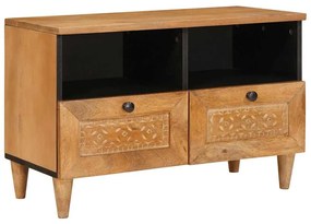 vidaXL Ντουλάπι TV Ανοιχτό καφέ 70 x 33 x 46 εκ Μασίφ ξύλο μάνγκο