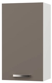 CHARLOTΤE Πάνω Ντουλάπι 40x30.5x71.8εκ με μεταλλικά χερούλια Μόκα