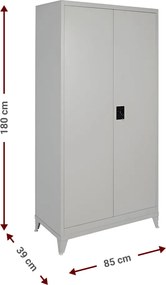 Μεταλλική ντουλάπα Damian 2D