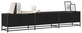 vidaXL Ντουλάπι TV Μαύρη δρυς 210 x 35 x 41 εκ Επεξεργασμένο ξύλο