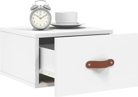 vidaXL Κομοδίνα Επιτοίχια 2 τεμ. Λευκά 35x35x20 εκ.