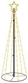 vidaXL Χριστουγεννιάτικο Δέντρο Κώνος 108 LED Θερμό Λευκό 70x180 εκ.