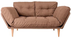 Καναπές - Κρεβάτι Τριθέσιος Nina Daybed 859FTN1354 120x60x40cm Light Brown