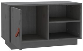 vidaXL Έπιπλο Τηλεόρασης Γκρι 70 x 34 x 40 εκ. από Μασίφ Ξύλο Πεύκου