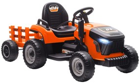 AIYAPLAY Ηλεκτρικό Τρακτέρ για Παιδιά, Τρακτέρ με Πεντάλ και Τηλεχειριστήριο, Soft-Start, για Ηλικίες 3-8 ετών, Πορτοκαλί