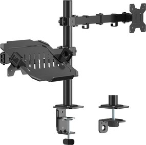 POWERTECH βάση γραφείου οθόνης &amp; laptop PT-1569, 17-32", έως 10kg